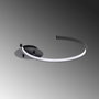 Opviq Moon - 13327 Lámpara de araña negra de metal con LED integrado